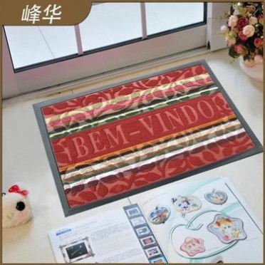 水波纹橡胶底吸水防潮垫 彩色厨房无味防滑垫 长方形厨房门口地垫