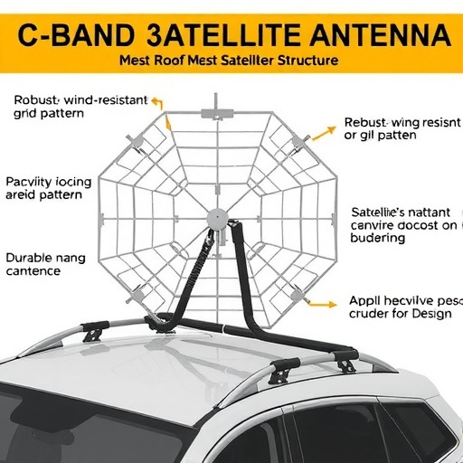 C波段3.5M网状天线 防风天线