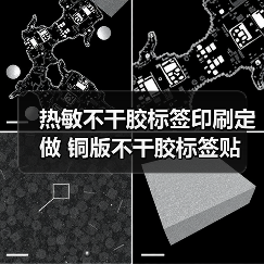 热敏不干胶标签印刷定做 铜版不干胶标签贴 条码纸 工厂（图1）