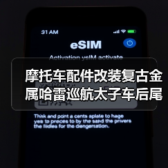 摩托车配件改装复古金属哈雷巡航太子车后尾灯刹车灯车牌刹车尾灯（图1）