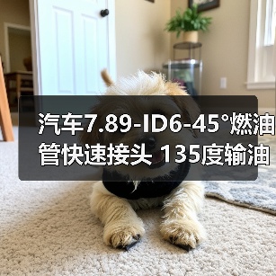 汽车7.89-ID6-45°燃油管快速接头 135度输油管路SAE油泵快插接头（图2）