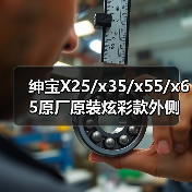 绅宝X25/x35/x55/x65原厂原装炫彩款外侧脚踏板改装led带灯侧踏（图4）