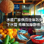 水暖厂家供应连体防臭下水管 电镀加厚翻板式落水管 **加厚款（图1）