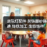 庭院灯配件 灰铁翻砂铸造 铸铁加工 生铁铸件 音箱 电风扇底座（图2）