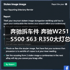 奔驰拆车件 奔驰W251 S500 S63 R350大灯总成 尾灯拆车件（图4）