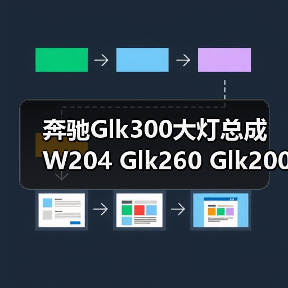 奔驰Glk300大灯总成 W204 Glk260 Glk200新老款大灯原厂拆车件（图1）