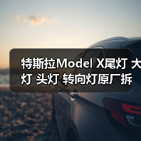 特斯拉Model X尾灯 大灯 头灯 转向灯原厂拆车件
