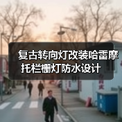 复古转向灯改装哈雷摩托栏栅灯防水设计（图3）