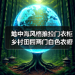 地中海风格推拉门衣柜 乡村田园两门白色衣橱（图4）