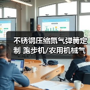 不锈钢压缩氮气弹簧定制 跑步机/农用机械气弹簧解决方案（图3）