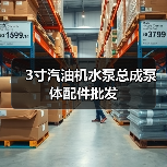 3寸汽油机水泵总成泵体配件批发（图4）