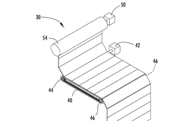 柔性乘客显示系统获专利：可卷收如窗帘，兼作遮阳与后备箱娱乐，电动导轨支持三种观看位置